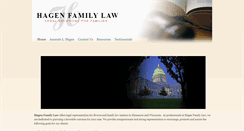 Desktop Screenshot of hagenfamilylaw.com